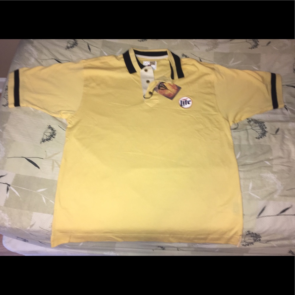 Miller Lite Cutter & Buck NWT Golf Polo